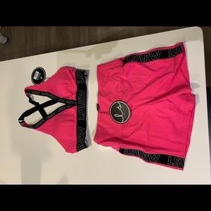 Ryderwear Scrunch Short & Sports Bra Size Small
